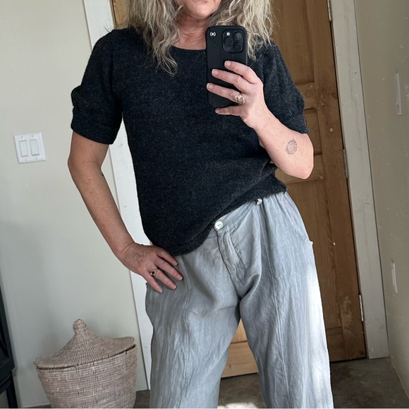 Alpaca Wool knit top / handmade - Picture 5 of 8